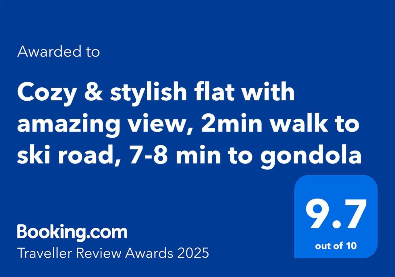 Cozy & Stylish Flat With Amazing View, 2Min Walk To Ski Road, 7-8 Min To Gondola Bansko Esterno foto